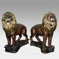 Popular Designs Life Size Indoor Bronze Lion Sculptures